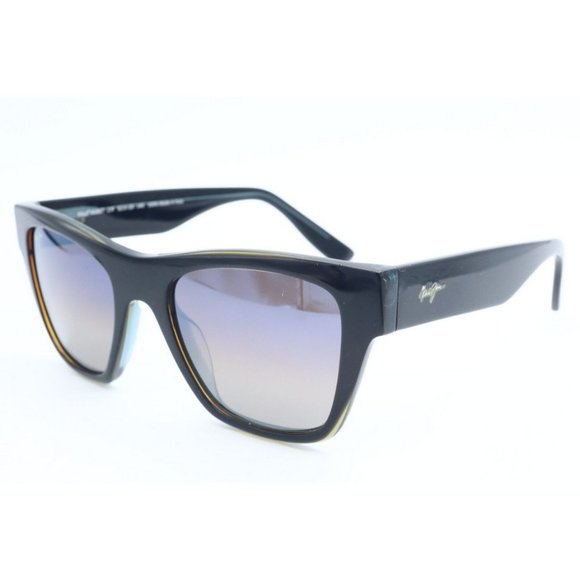 Maui Jim EKOLU MJ 867-27F Black Square Sunglasses Blue Polarized Lens 53.5mm (B) main image 4